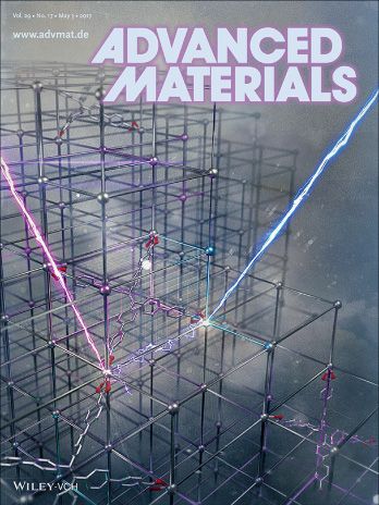 Advanced Materials 2017 journal front cover featuring Exaddon research