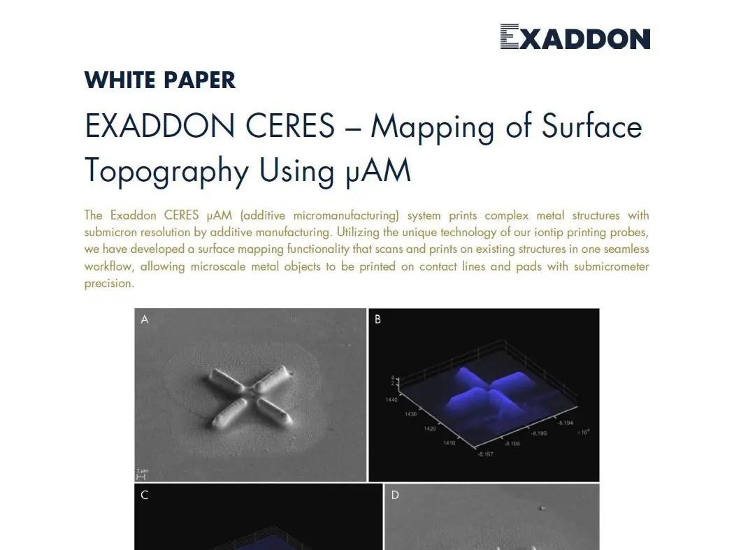 A Screenshot of the Exaddon surface mapping white paper