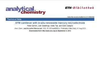 Analytical Chemistry 2013 journal paper Exaddon research