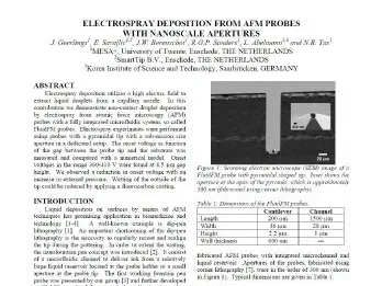 IEEE 2014 MEMS conference proceeding paper featuring Exaddon research